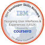 IBM UI/UX designing Certification